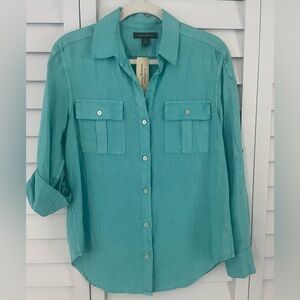 Tommy Bahama linen button down shirt